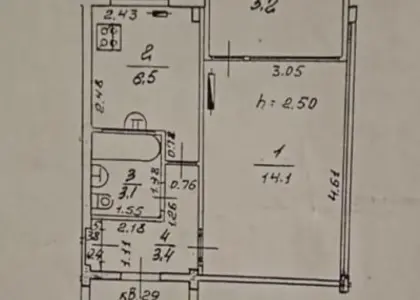 1-комнатная квартира, 32 м² - фото 1