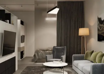 1-комнатная квартира, 46.2 м² - фото 1